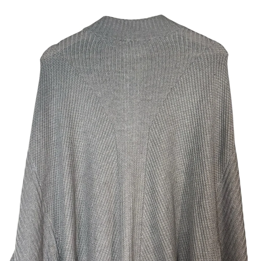 Lululemon Cashmere Blend Softer Still Wrap Full Zip Knit Cardigan Size M/L Gray
